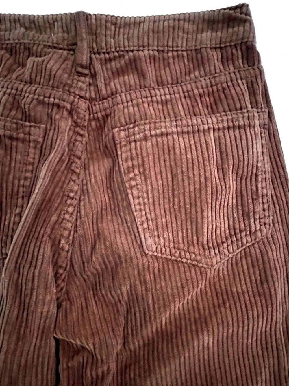 PacSun Chocolate Brown Corduroy Mom Jeans High Waisted Pants Trousers Corduroys - Picture 6 of 8